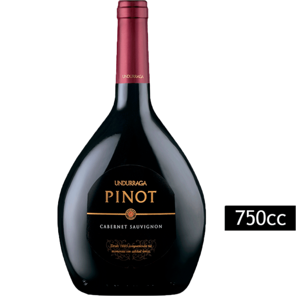 VINO CAB SAUV PINOT UNDURRAGA 750 CC BOT G 13,5