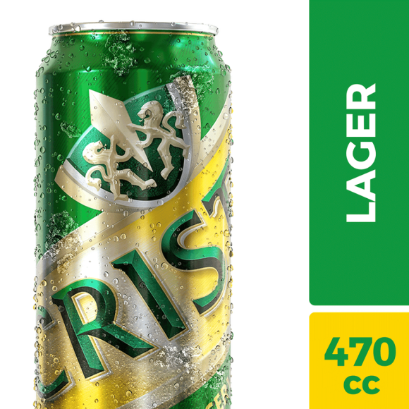 CERVEZA CRISTAL 470 CC LATA. G 4,6