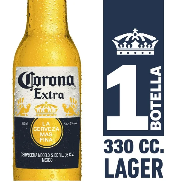 CERVEZA CORONA EXTRA 330 CC BOT G 4,6